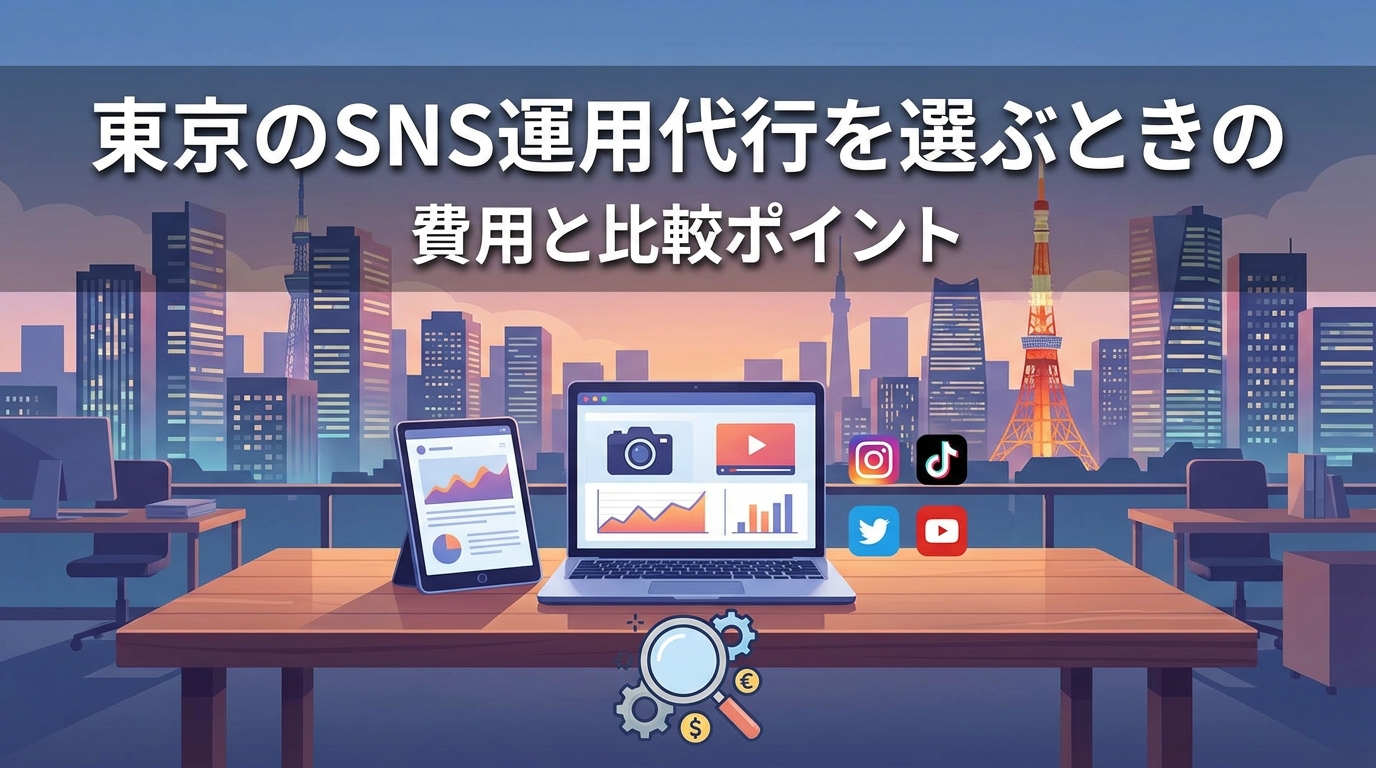 東京のSNS運用代行を選ぶときの費用と比較ポイント