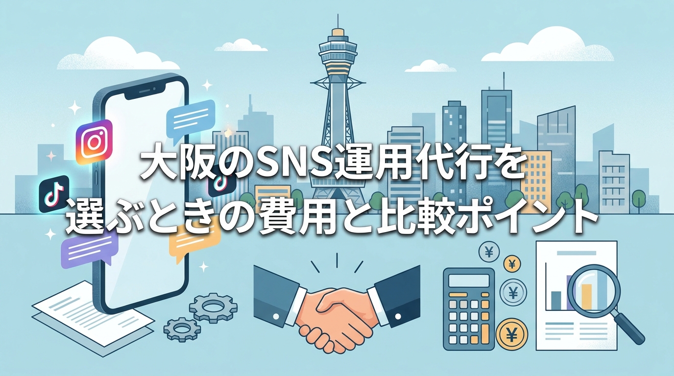 大阪のSNS運用代行を選ぶときの費用と比較ポイント