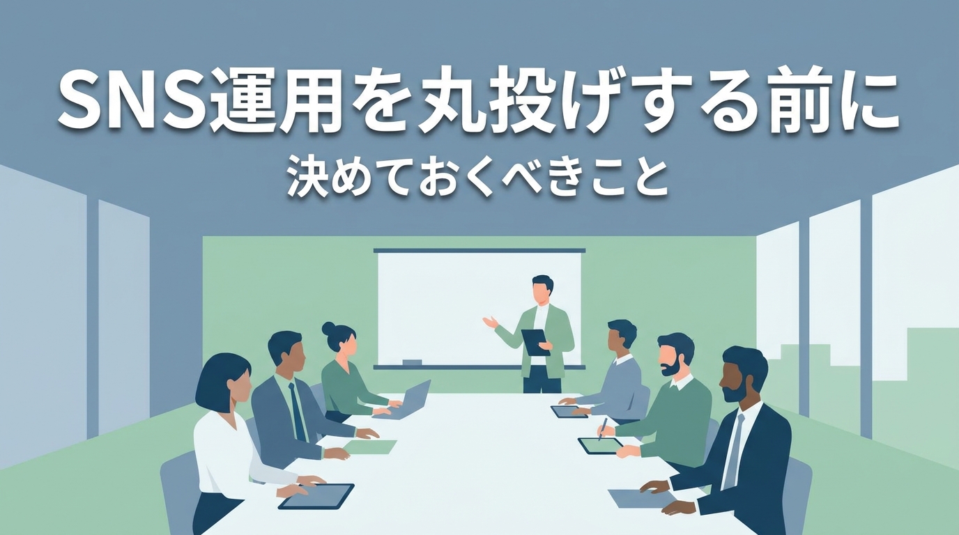 SNS運用を丸投げする前に決めておくべきこと