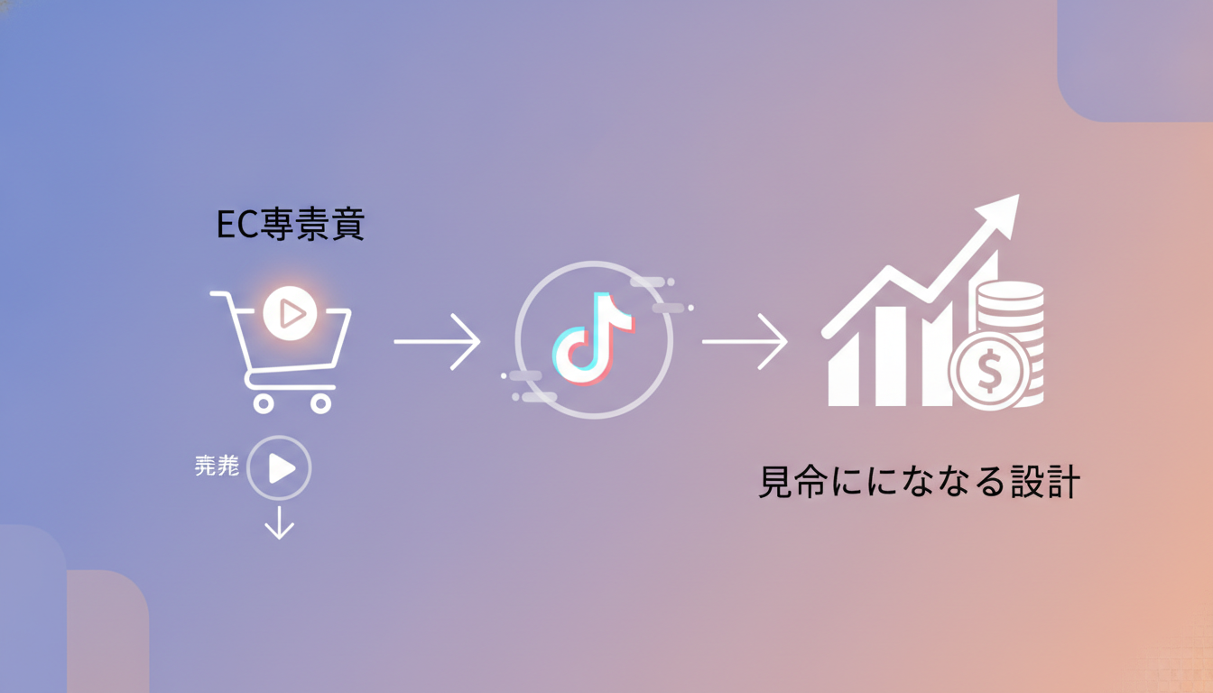 EC事業者がTikTok運用代行を選ぶときは「再生数」より「売上につながる設計」を確認します